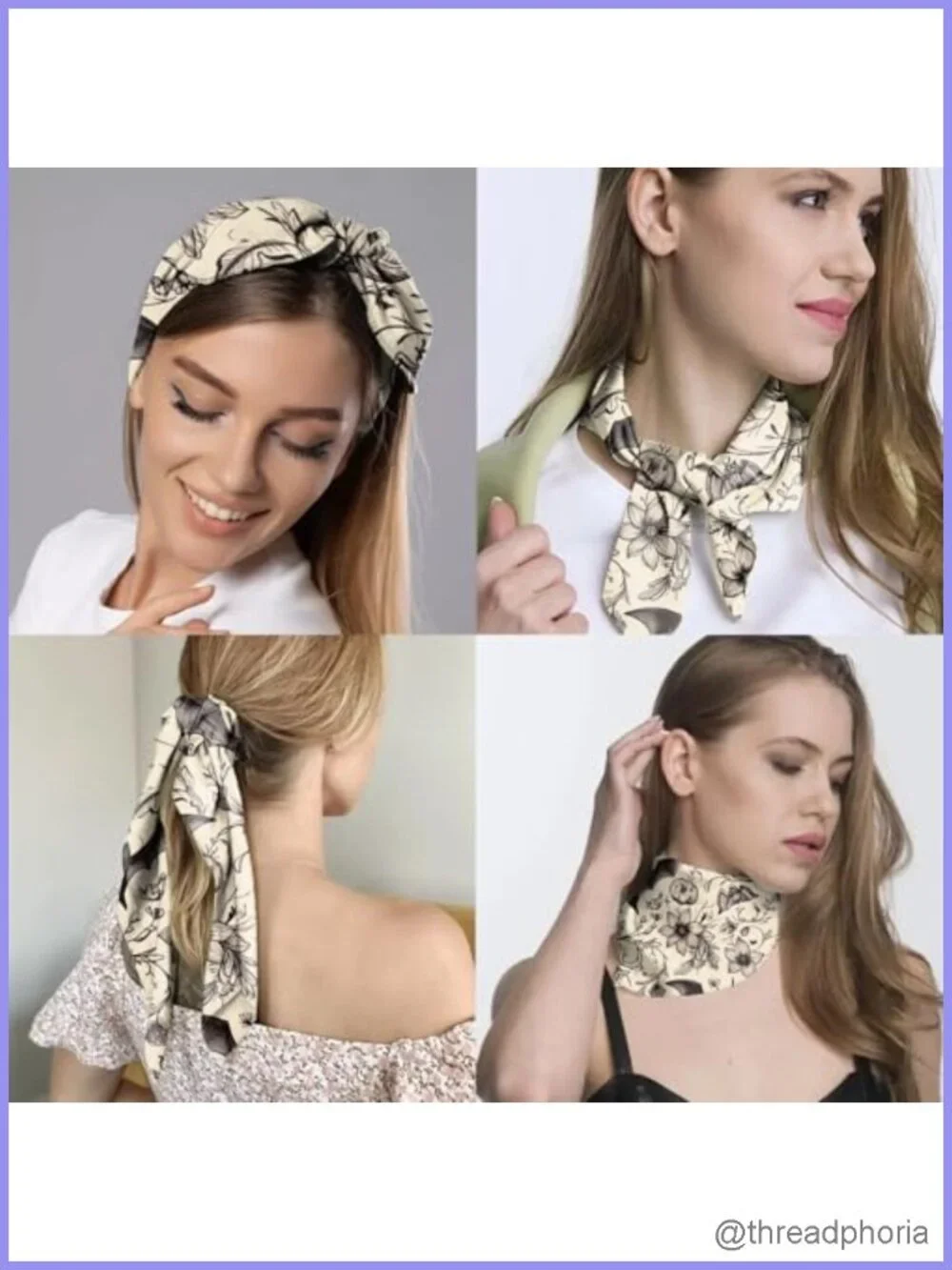 Silk Feeling Satin Square Scarf 27.5 in Hair Wrap Headscarf Neck Scarf